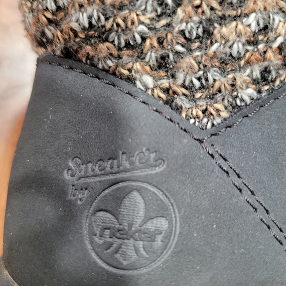 Reiker Z4243-14 Boot Lace Up Warm Fuzzy Lining Lace and Zip Size 40 - Picture 12 of 15